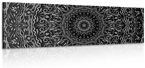 Εικόνα Mandala σε στυλ vintage σε μαύρο & άσπρο - 135x45
