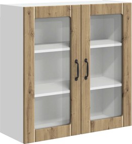 vidaXL Ραφιέρα τοίχου LUCCA Artisan Δρυς 80 x 31 x 80 εκ.