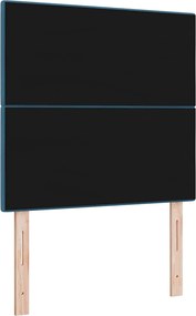 vidaXL LED κεφαλάρι με φώτα λωρίδας LED Μπλε 80 cm Πολυεστέρας