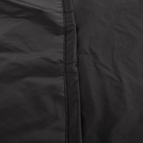 Κάλυμμα Επίπλων Κήπου Μαύρο 125x125x74 εκ. 420D Ύφασμα Oxford - Μαύρο