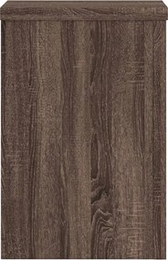 vidaXL Βάσεις Φυτών 2 Τεμ. Καφέ Δρυς 20x20x30 εκ. Επεξεργασμένο Ξύλο