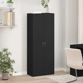 vidaXL Αρχειοθήκη Μαύρη 60x32x153 εκ. από Επεξεργασμένο Ξύλο