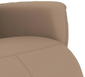 vidaXL Πολυθρόνα Ανακλινόμενη με Υποπόδιο Καπουτσίνο Συνθετικό Δέρμα