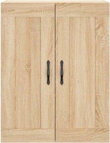 vidaXL Ντουλάπι Sonoma δρυς 69,5 x 34 x 180 εκ. από Επεξεργασμένο Ξύλο