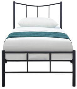 Κρεβάτι Μονό ROSE Μαύρο Μέταλλο 208x93.8x100cm (Στρώμα 90x200cm)