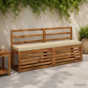 vidaXL Μαξιλάρια Πάγκου 2 Τεμαχίων VUGHT 2 pcs 100% Πολυεστέρας Μπεζ