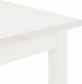 vidaXL παγκάκι Λευκό 160 x 35 x 45 cm Στερεά ξυλεία πεύκου