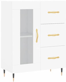 vidaXL Ντουλάπι Λευκό 69,5x34x180 εκ. από Επεξεργασμένο Ξύλο