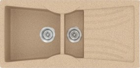 Sanitec Classic 329 (104×51) - Γρανιτένιος νεροχύτης - Granite BEIGE