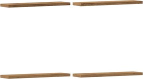 vidaXL Ράφια Τοίχου 4 τεμ. Artisan Δρυς 40x10x1,5εκ. από Επεξεργ. Ξύλο