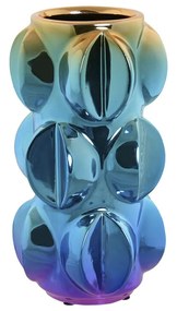 Βάζο Home ESPRIT Πολύχρωμο Πήλινα Σύγχρονη 12 x 12 x 24 cm (x2)