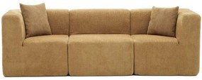 Καναπές Τριθέσιος Raks 825BLC4320 245x85x70cm Brown