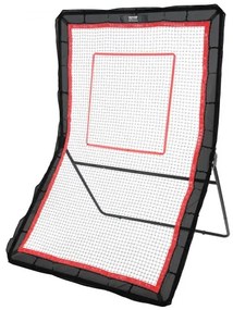 VEVOR Lacrosse Rebounder for Backyard, 5x7 Ft Volleyball Bounce Back Net, Pitchback Throwback Baseball Softball Return Training Screen, Adjustable Angle Shooting Practice Training Wall with Target