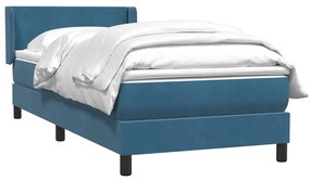 BOX SPRING ΚΡΕΒΑΤΙ ΜΕ ΣΤΡΩΜΑ ΣΚΟΥΡΟ ΜΠΛΕ 80X210 ΕΚ. ΒΕΛΟΥΔΙΝΟ 3317929