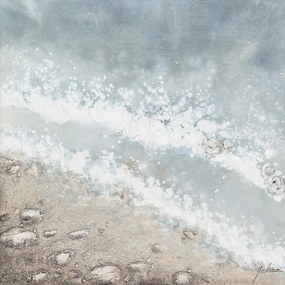 πίνακας "παραλία" καμβάς 90x90cm - art-14670029