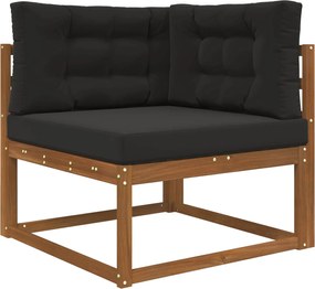 vidaXL Μαξιλάρι Καναπέ Εξωτερικού Χώρου 3 pcs Μαύρο Πολυεστέρας