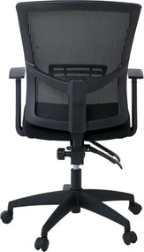 BF2910 Πολυθρόνα Γραφείου Μαύρο Mesh - Ύφασμα Μαύρο   1τμχ