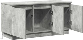 vidaXL Ντουλάπι TV 100 x 38 x 49 εκ. Σκυρόδεμα Γκρι Επεξεργασμένο Ξύλο