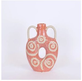 Βάζο Κεραμικό Ροζ-Μπεζ 20.5x72x31cm 752-20337 Estheti-752-20337-Ροζ 752-20337