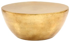 vidaXL Τραπεζάκι Σαλονιού Hammered Μπρούτζινο 70x30 εκ. από Αλουμίνιο