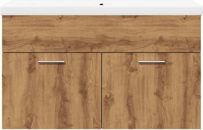 vidaXL Σετ Επίπλων Μπάνιου 2 Τεμαχίων Τεχνίτης Δρυς από Τεχν. Ξύλο