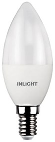 InLight E14 LED C37 8watt 4000Κ Φυσικό Λευκό (7.14.08.13.2)