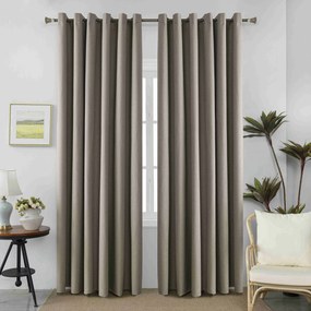 Κουρτίνα Με Τρέσα 100% Blackout 270x270cm Μπεζ Α6010-45