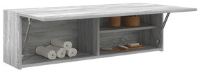 vidaXL Ντουλάπι τοίχου μπάνιου Γκρι Sonoma 100x25x30 cm