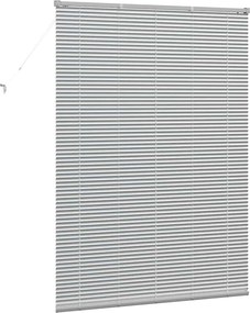 vidaXL Βενετσιάνικες Ρόδες Ασημί 175 x 125 εκ Αλουμίνιο