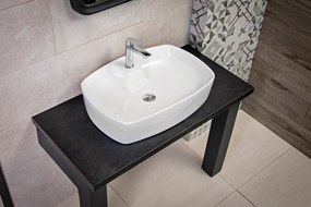 Amorgos White Matt 60x43 - Επιτραπέζιος νιπτήρας