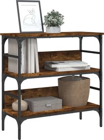 vidaXL Τραπέζι Κονσόλα Καπνιστή Δρυς 75x32x75 εκ. Επεξεργ. Ξύλο