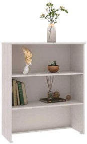 vidaXL Πάνω Μέρος Ντουλαπιού HAMAR Λευκό 85x35x100 εκ. Μασίφ Πεύκο