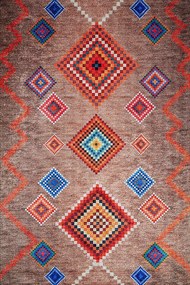 Χαλί Woopamuk015 625HFT1180 Brown-Multi Conceptum Hypnose 80X200cm
