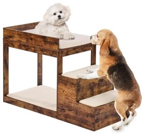 VEVOR Pet Bunk Bed with Stairs Dog/Cat Window Perch Sleeper Couch Medium Size