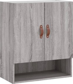vidaXL Ντουλάπι Τοίχου Γκρι Sonoma 60x31x70εκ. Επεξεργασμένο Ξύλο