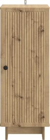 vidaXL Πλαϊνό γραφείο Artisan Δρυς 33 x 34,5 x 90 εκ