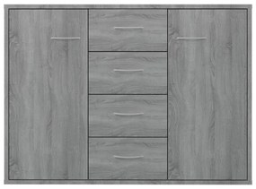 vidaXL Ντουλάπι Γκρι Sonoma 88x30x65 εκ. από Επεξεργασμένο Ξύλο