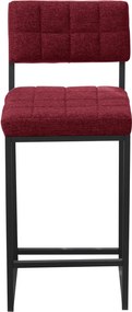 Bar Stool Retro - Burgundy Burgundy
