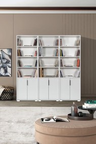 Βιβλιοθήκη Λευκό DOPOZE 180x30x2