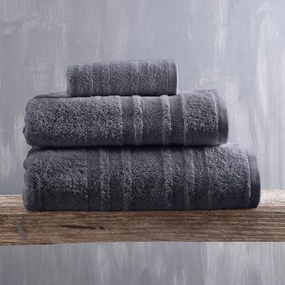 Πετσέτα Χεριών (30x50) Rythmos Laura 500gsm Γκρι