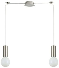 Φωτιστικό Οροφής Adept Tube 77-8388 30x11x300cm 2xE27 60W Nickel Homelighting