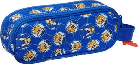 Διπλή Κασετίνα Sonic Prime Μπλε 21 x 8 x 6 cm