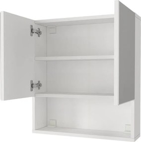 Καθρέπτης μπάνιου Trama Μegapap χρώμα λευκό 60x16,8x65εκ.