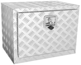 VEVOR Underbody Truck Box, 24&quot;×14&quot;×16&quot; Pickup Storage Box, Heavy Duty Aluminum Diamond Plate Tool Box with Lock and Keys, Waterproof Trailer Storage Box with T-Handle Latch for Truck, Van, Trailer