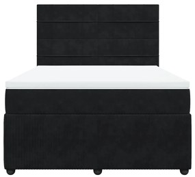 ΚΡΕΒΑΤΙ BOXSPRING ΜΕ ΣΤΡΩΜΑ ΜΑΥΡΟ 140X190 ΕΚ. ΒΕΛΟΥΔΙΝΟ 3292336