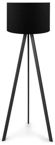 Φωτιστικό δαπέδου Rosling Megapap Mdf/ύφασμα Pvc χρώμα μαύρο 38x21x140εκ.