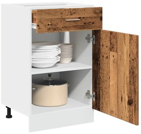 vidaXL Ντουλάπι με Συρτάρι Lyon Μαύρο 50x46x81,5 εκ. Επεξ. Ξύλο