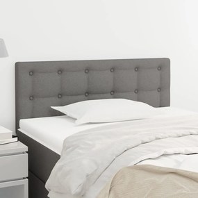 vidaXL Κεφαλάρι Κρεβατιού Σκούρο Γκρι 100x5x78/88 εκ. Ύφασμα