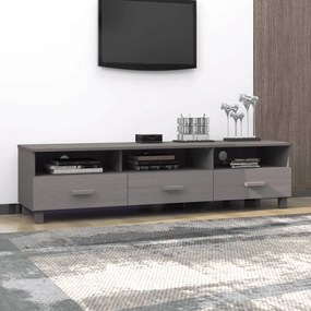 vidaXL Έπιπλο Τηλεόρασης HAMAR Αν. Γκρι 158x40x40εκ. Μασίφ Ξύλο Πεύκου