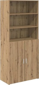 vidaXL Highboard Artisan Oak 80 x 42,5 x 185 εκ Επεξεργασμένο ξύλο